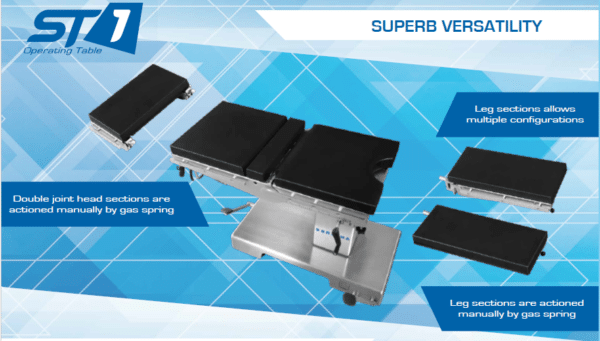 Sordina Surgical table (STI1) supper versatility